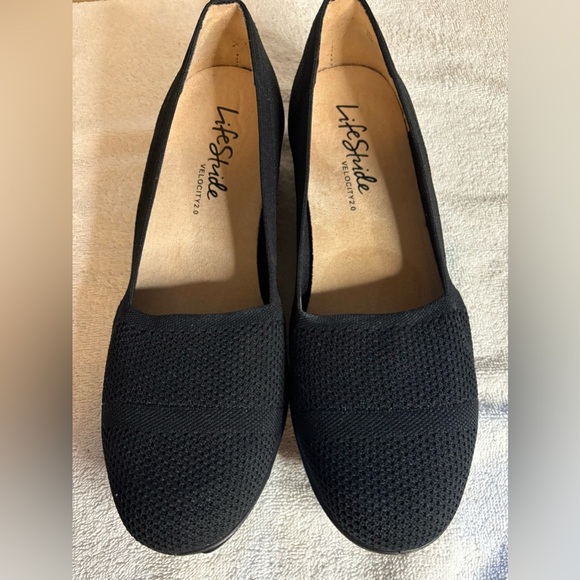LifeStride Velocity 2.0 Black Women's Immy Ballet Flat Size 11M - Picture 1 of 9